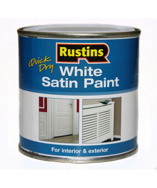 Быстросохнущая полуматовая белая краска Q/D White Satin Paint 